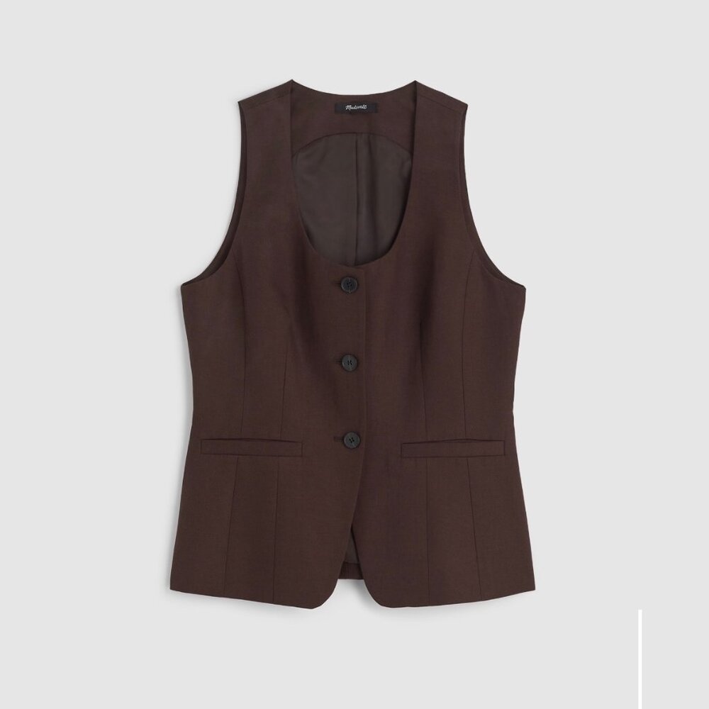 Madewell Scoopneck Cutaway Vest - NWT - Picture 2 of 9